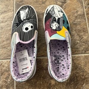 Disney Women's Slip-On Sneakers - Black and Multicolor